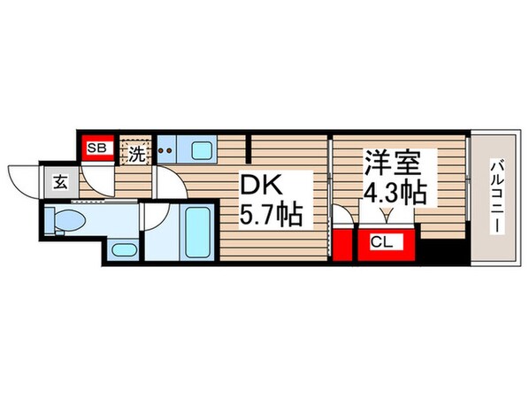 ベルファース東陽町の物件間取画像